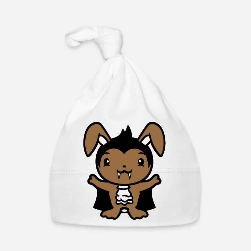 Bunny Vampire Sharp Long Teeth Halloween Costume Organic Baby Cap