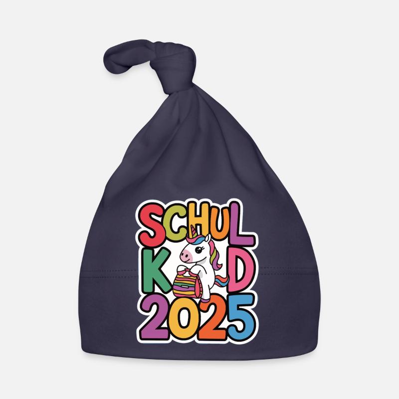 Schulkind 2025 Einschulung Schulanfang Baby Bio-Mütze