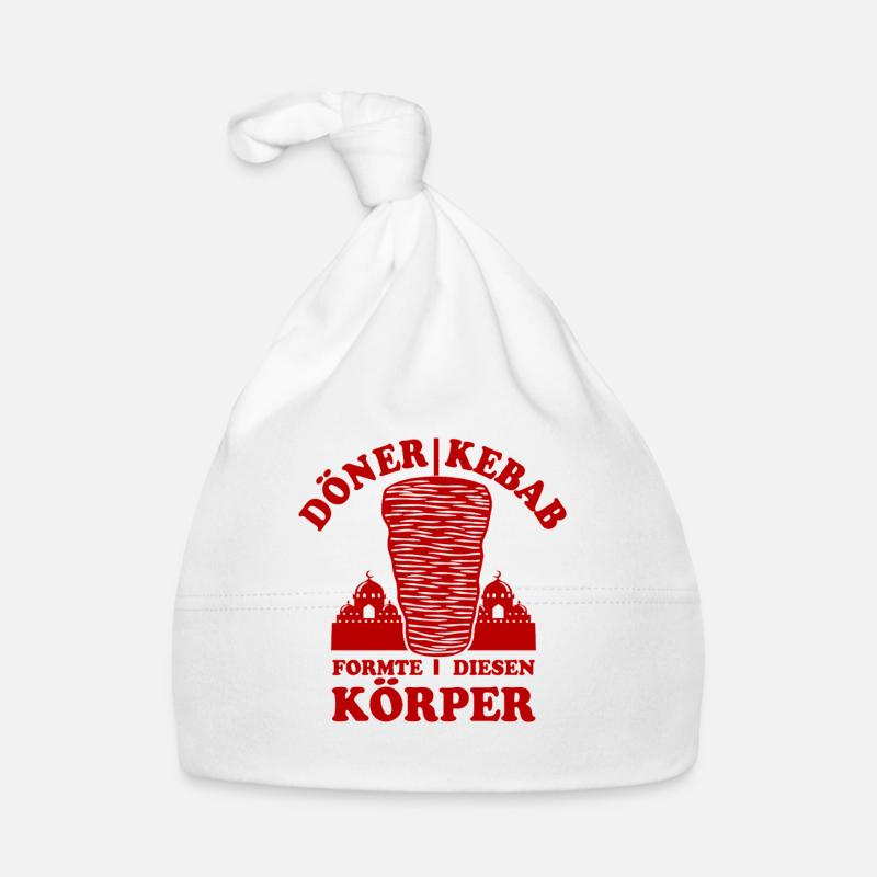 Döner Kebab formte diesen Körper - Spruch Baby Bio-Mütze