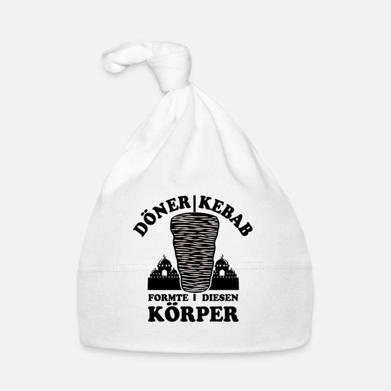 Döner Kebab formte diesen Körper - Spruch Baby Bio-Mütze