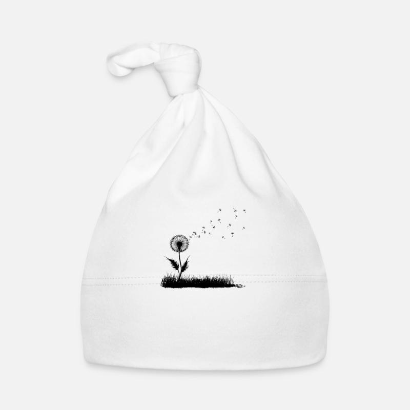 Dandelion and Grass Meadow Organic Baby Cap