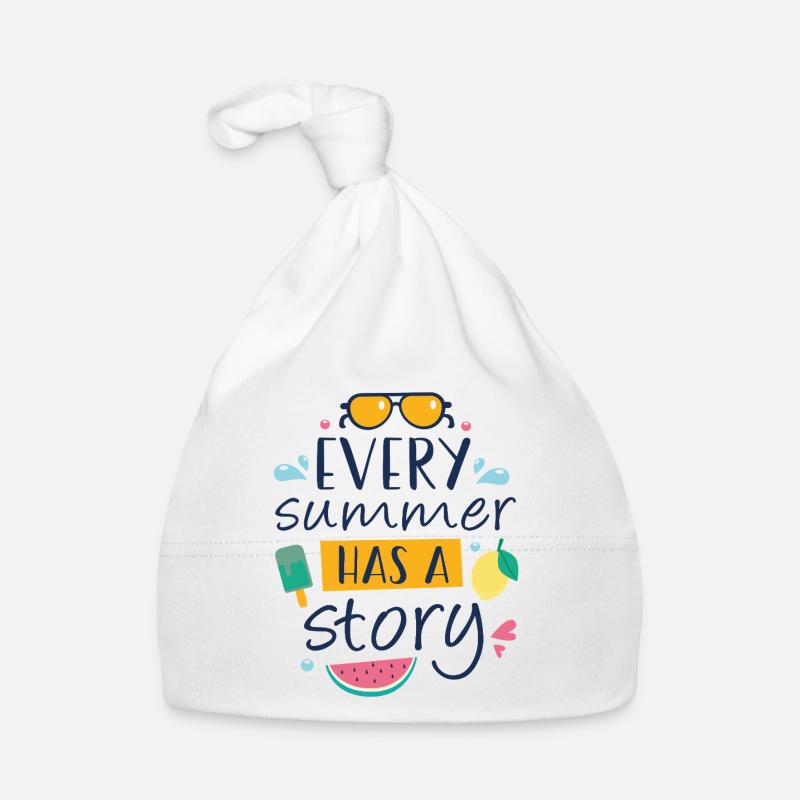 Jeder Sommer hat eine Geschichte Baby Bio-Mütze