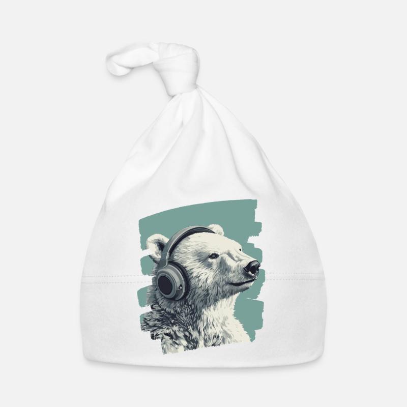 Polar bear Organic Baby Cap