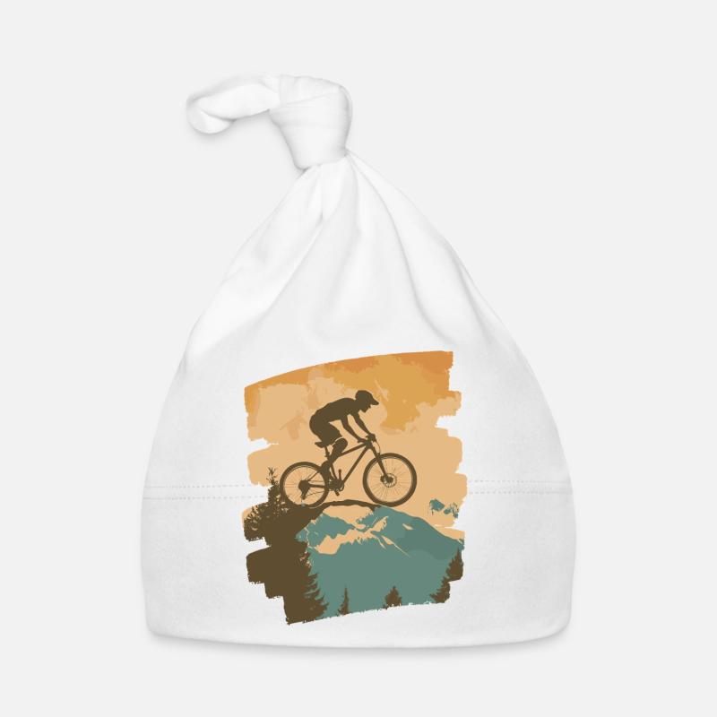 Mountain bikers MTB Mountains Cycling Organic Baby Cap