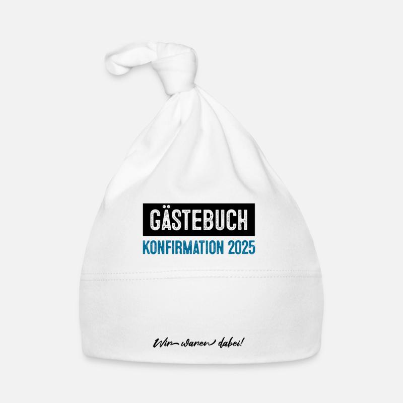 Gästebuch Konfirmation 2025 Baby Bio-Mütze