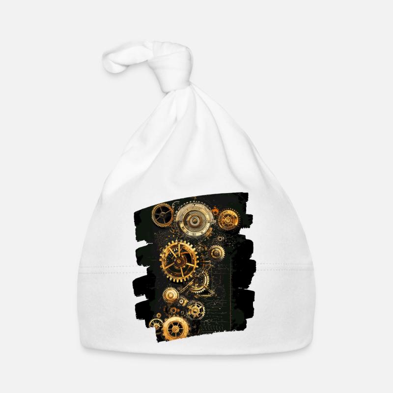 Steampunk Clockwork Organic Baby Cap