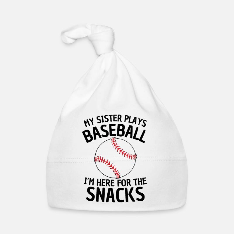 Lustiges Baseball Schwester Design Baby Bio-Mütze