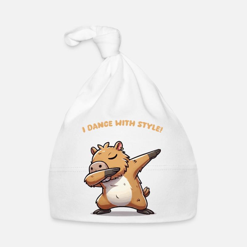capybara dabbing style Baby Bio-Mütze