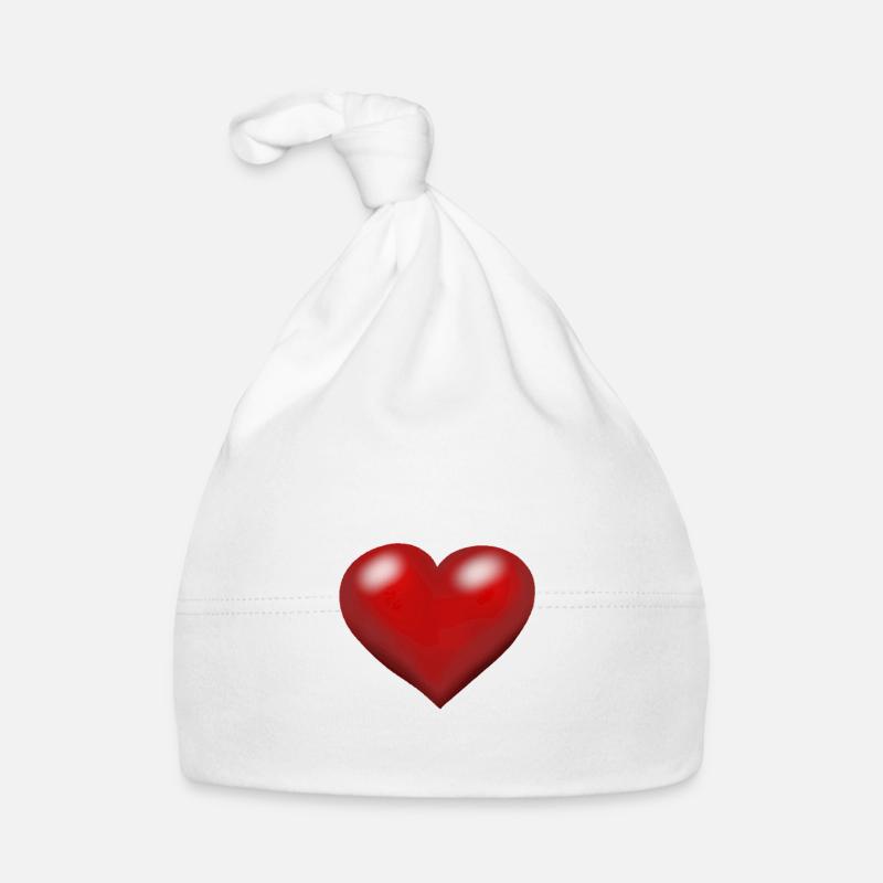 Coeurs Coeurs Saint-Valentin Amour Saint Valentin Bonnet bio Bébé