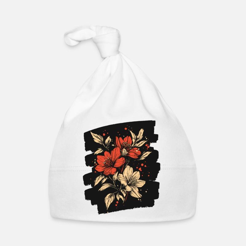 Printemps Printemps Début Fleur Fleurs Bonnet bio Bébé