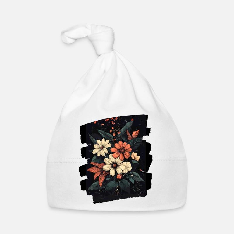 Printemps Printemps Début Fleur Fleurs Bonnet bio Bébé