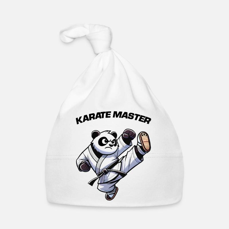 Panda Bear Karate Organic Baby Cap