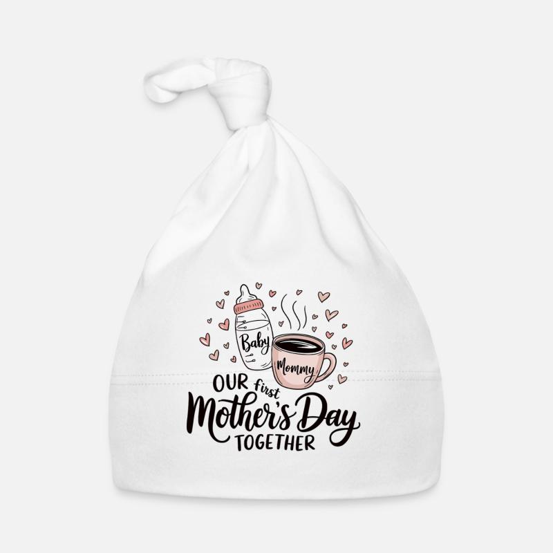 Unser erstes Muttertagsshirt Babyflasche & Kaffee Baby Bio-Mütze