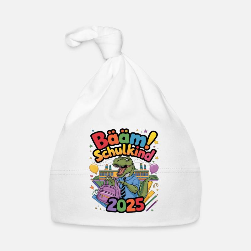 Schulkind 2025 Einschulung Schulanfang Baby Bio-Mütze