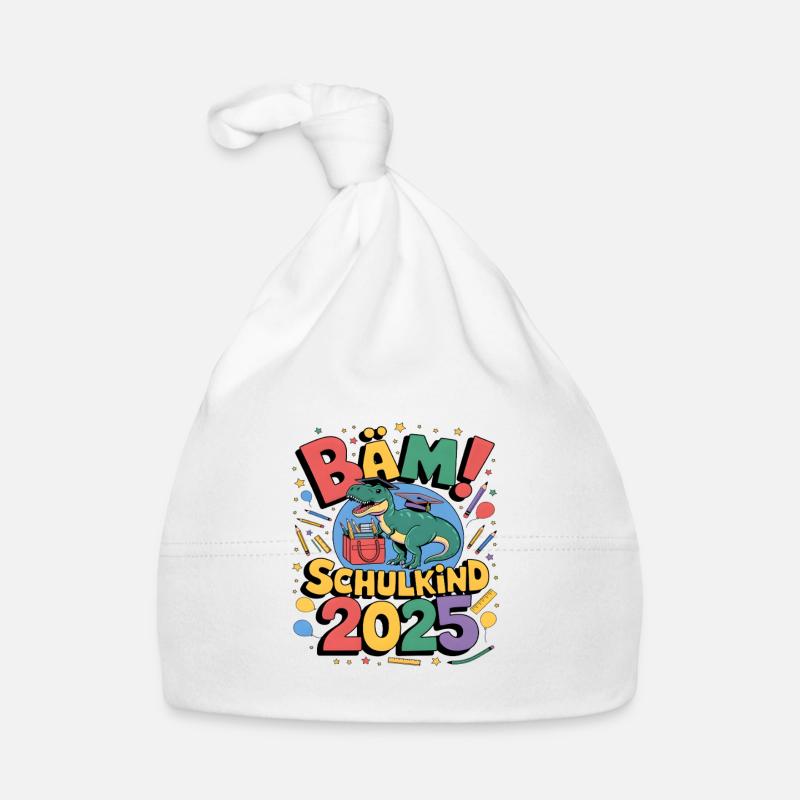 Schulkind 2025 Einschulung Schulanfang Baby Bio-Mütze