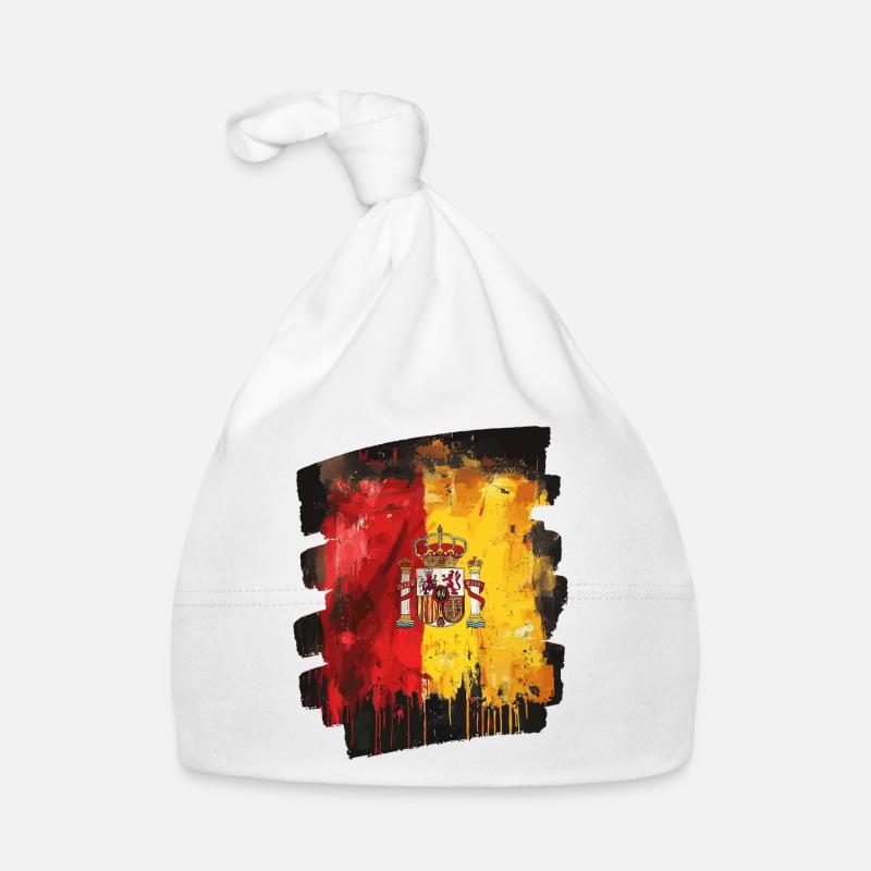Spanish Flag Spain Organic Baby Cap