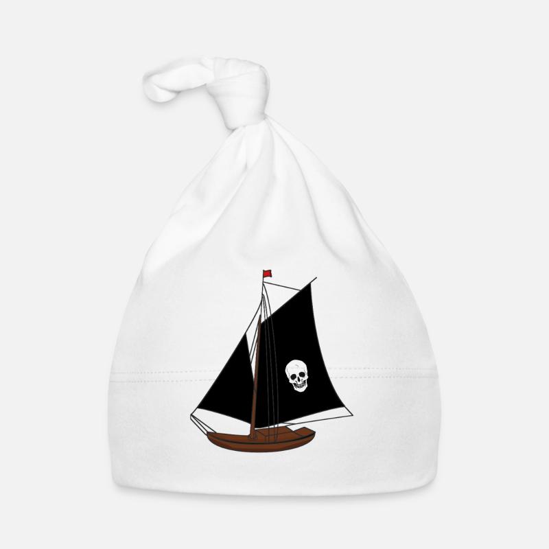Sailing Ship Ships Sailing Ship Pirates Kids Organic Baby Cap
