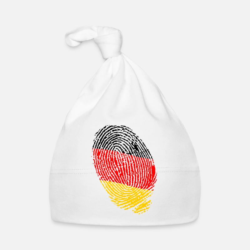 German flag fingerprints Organic Baby Cap