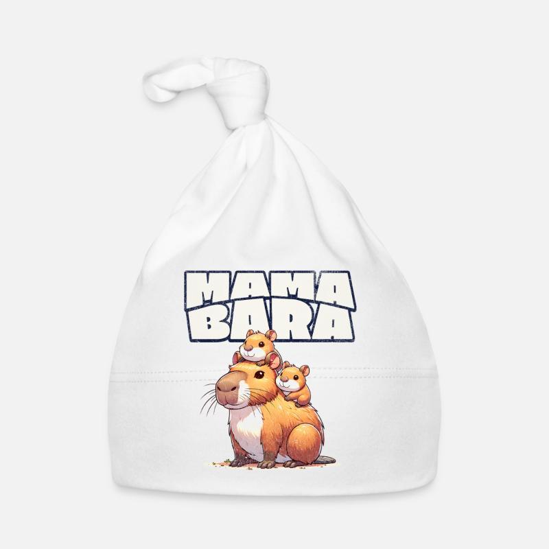 Mamabara Mutter Capybara Baby Bio-Mütze