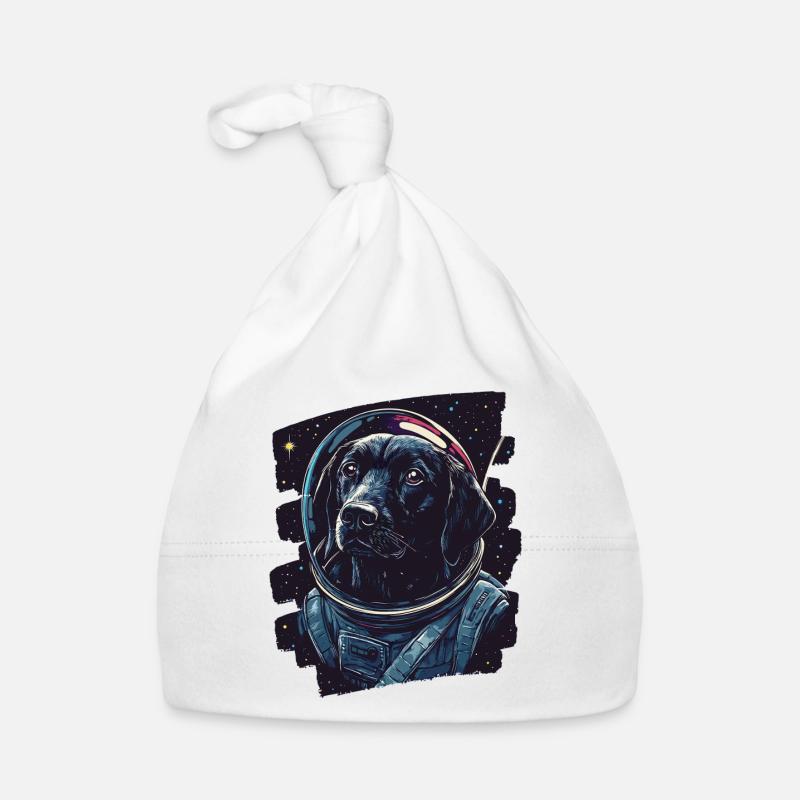 Labrador Astronaut Organic Baby Cap