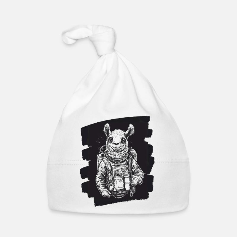 Lama Astronaut Baby Bio-Mütze