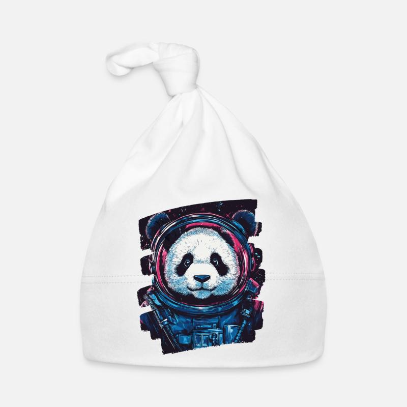 Panda Astronaut Baby Bio-Mütze