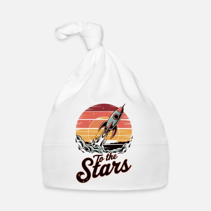 To the Stars – Rocket Launch Organic Baby Cap