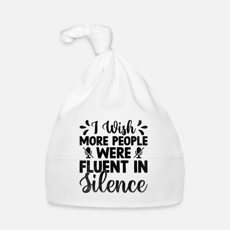 J’aimerais que plus de gens parlent couramment le sarcasme silencieux Bonnet bio Bébé