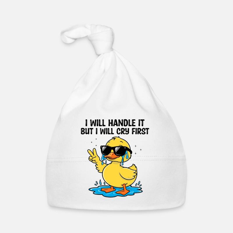 Ich werde damit umgehen Sarkasmus Sarkastisch Baby Bio-Mütze