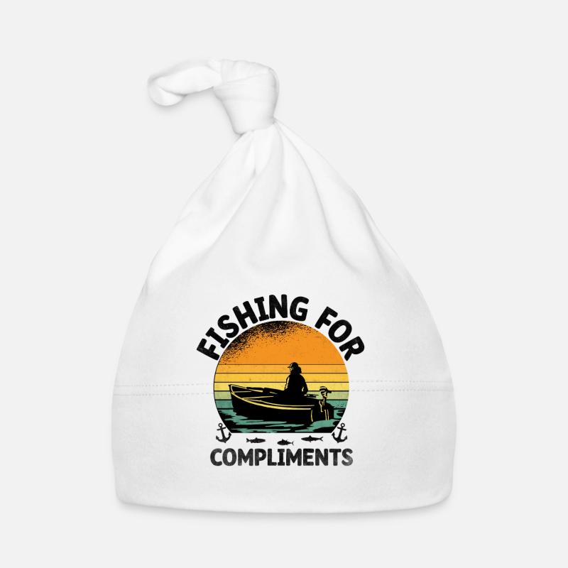 Fishing For Compliments Paddle Boat Organic Baby Cap