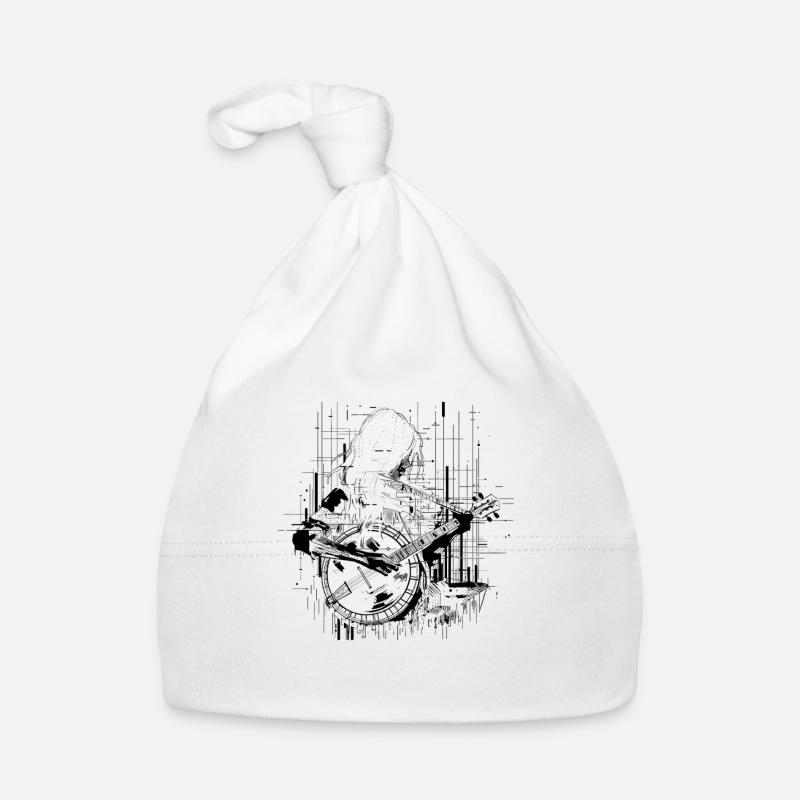 Banjo player Organic Baby Cap