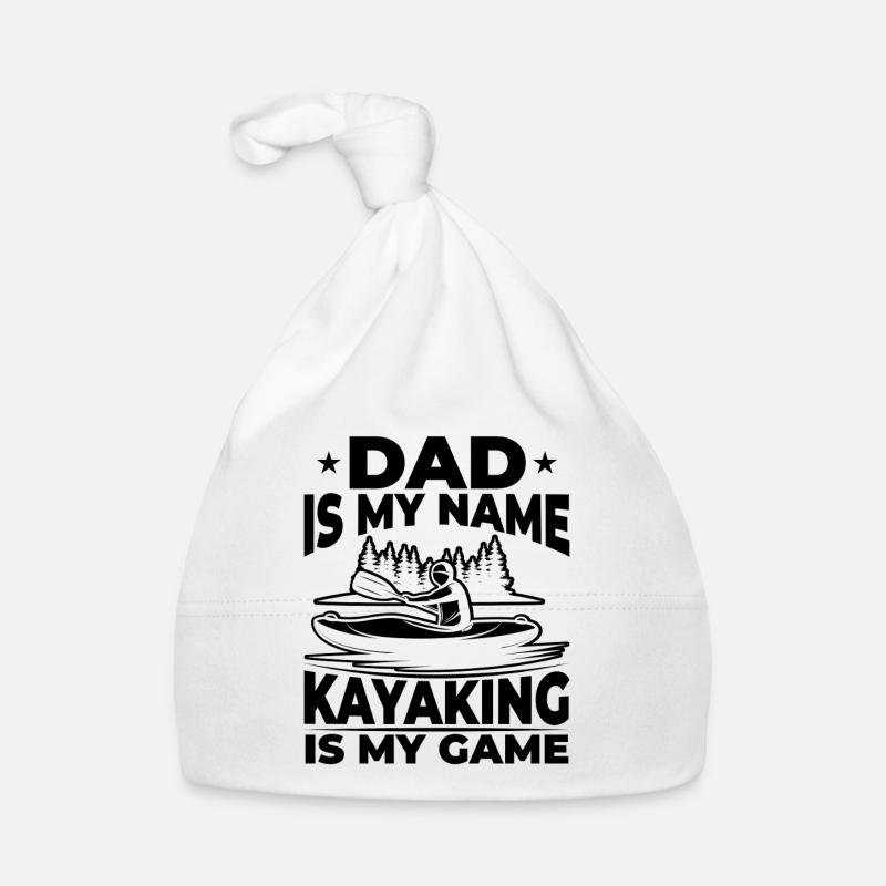 Papa est mon nom Le kayak est mon jeu - Daddy Kayaker Bonnet bio Bébé
