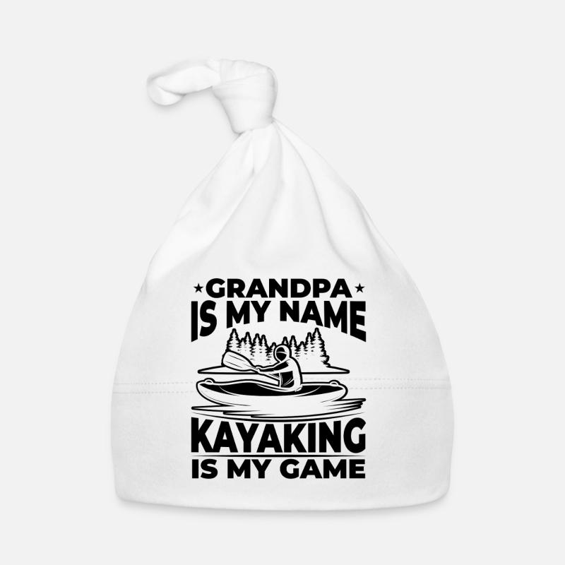 Papi est mon nom Le kayak est mon jeu - Papi Bonnet bio Bébé