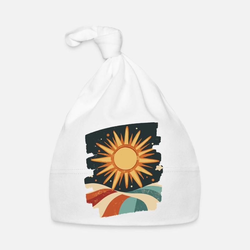 Soleil d’été Coucher de soleil Bonnet bio Bébé