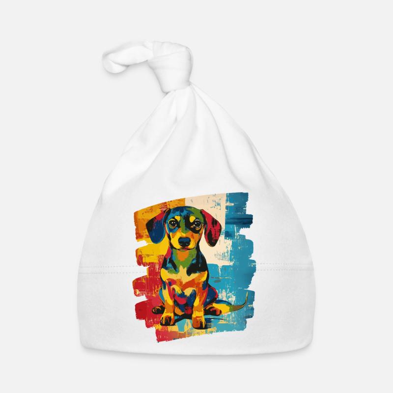 Teckel Dackel Bonnet bio Bébé