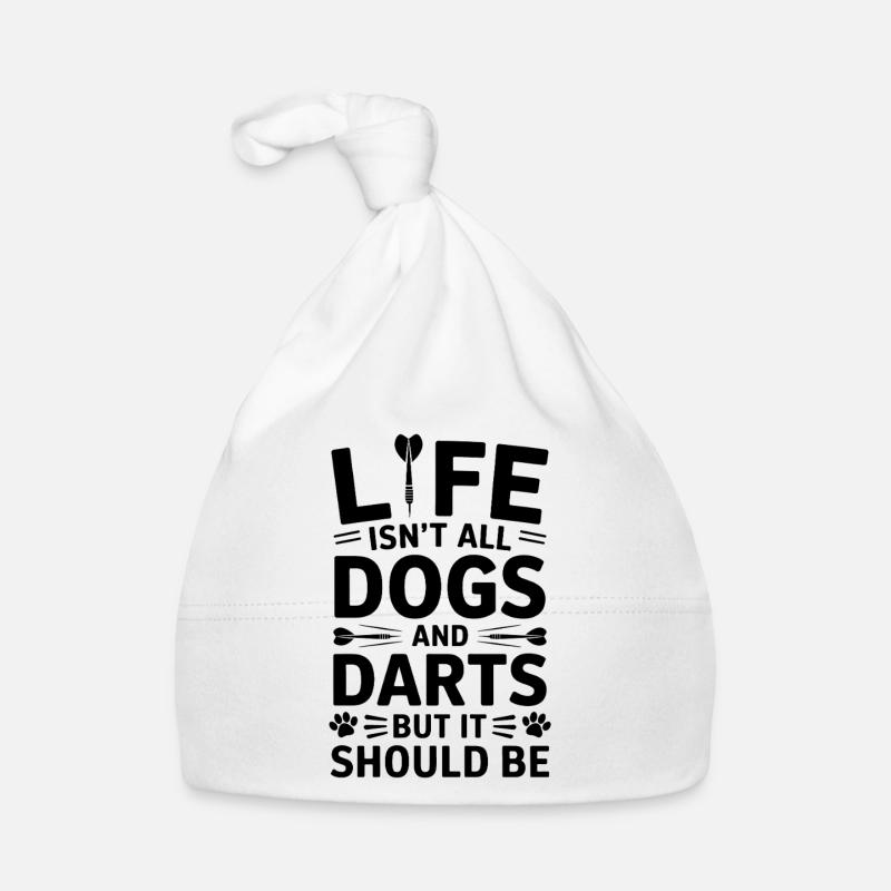Darts Spruch Hunde Darten Lustiges Dart Geschenk Baby Bio-Mütze