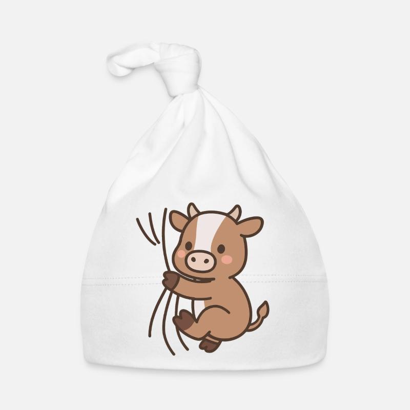 Kleines Kälbchen Baby Bio-Mütze