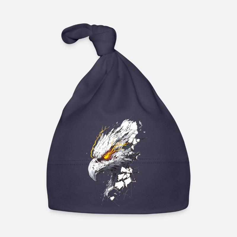 Cyborg eagle with laser vision breaks through wall Organic Baby Cap