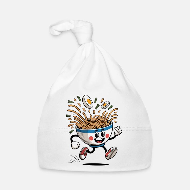 Conception amusante de nouilles ramen Bonnet bio Bébé