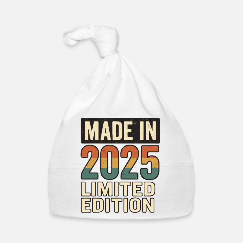 Made in 2025 Limited Edition Baby Bio-Mütze