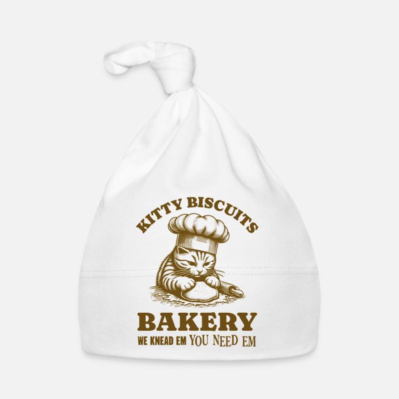 Kitty Biscuits Bakery We Knead Em You Need Em Organic Baby Cap