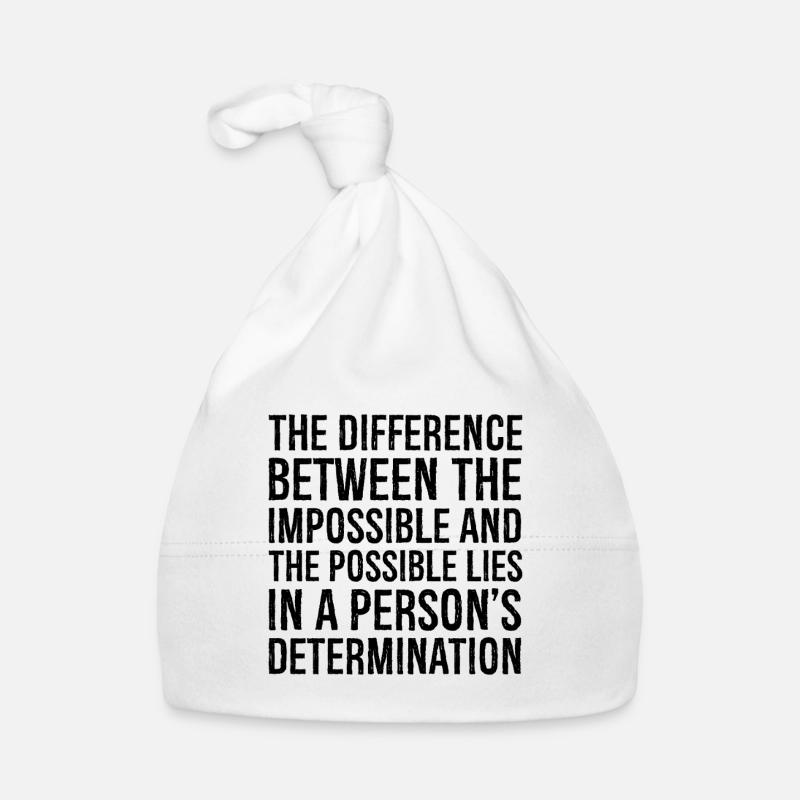 the difference between the impossible and the Organic Baby Cap