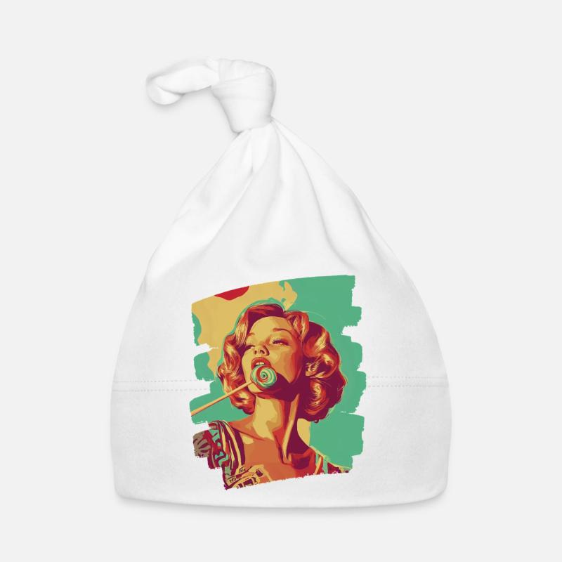 Lollipop lollipop candy candy Organic Baby Cap