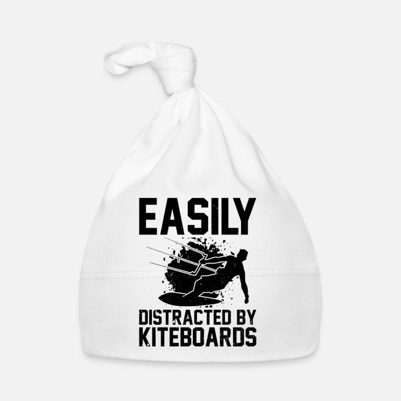 Kitesurfing - Easily distracted by Kiteboards Organic Baby Cap