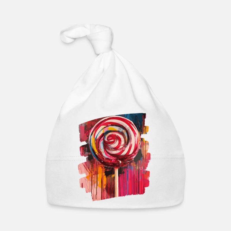 Lollipop lollipop candy candy Organic Baby Cap