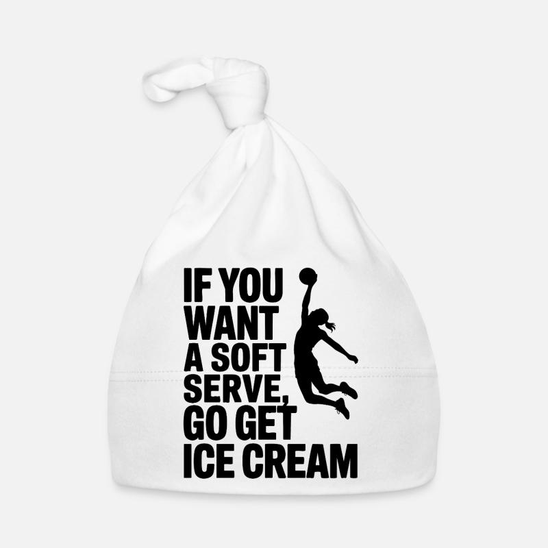 Soft-serve ? Puis c’est parti pour la glace – le volleyball Bonnet bio Bébé