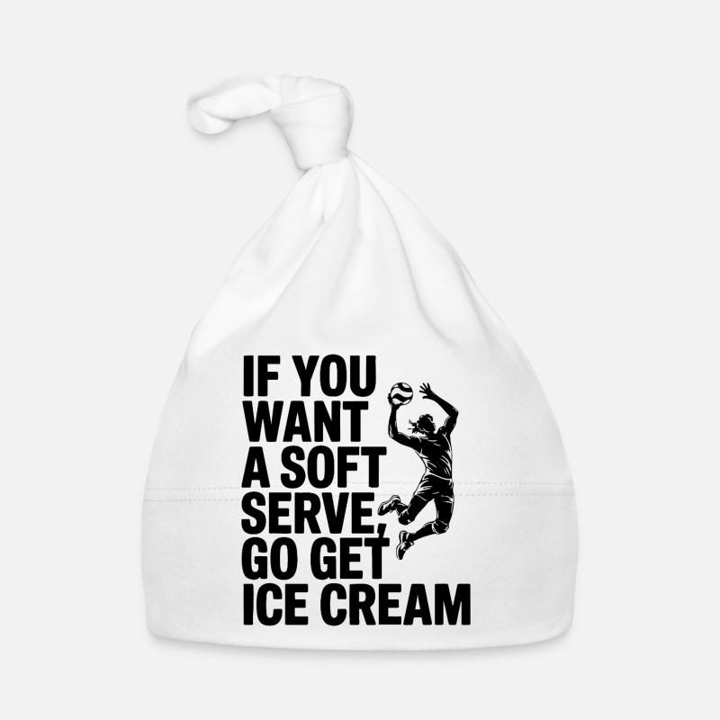 Soft-Serve? Dann ab zum Eis – Volleyball Baby Bio-Mütze
