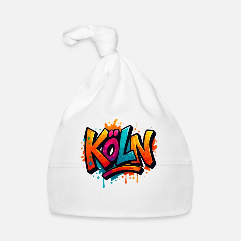 Cologne Graffiti Lettering Organic Baby Cap
