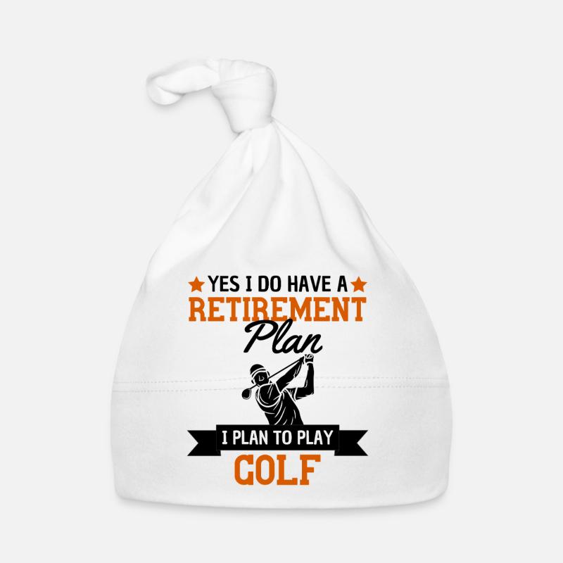 Golf Retirement Plan Humor Golfer Organic Baby Cap