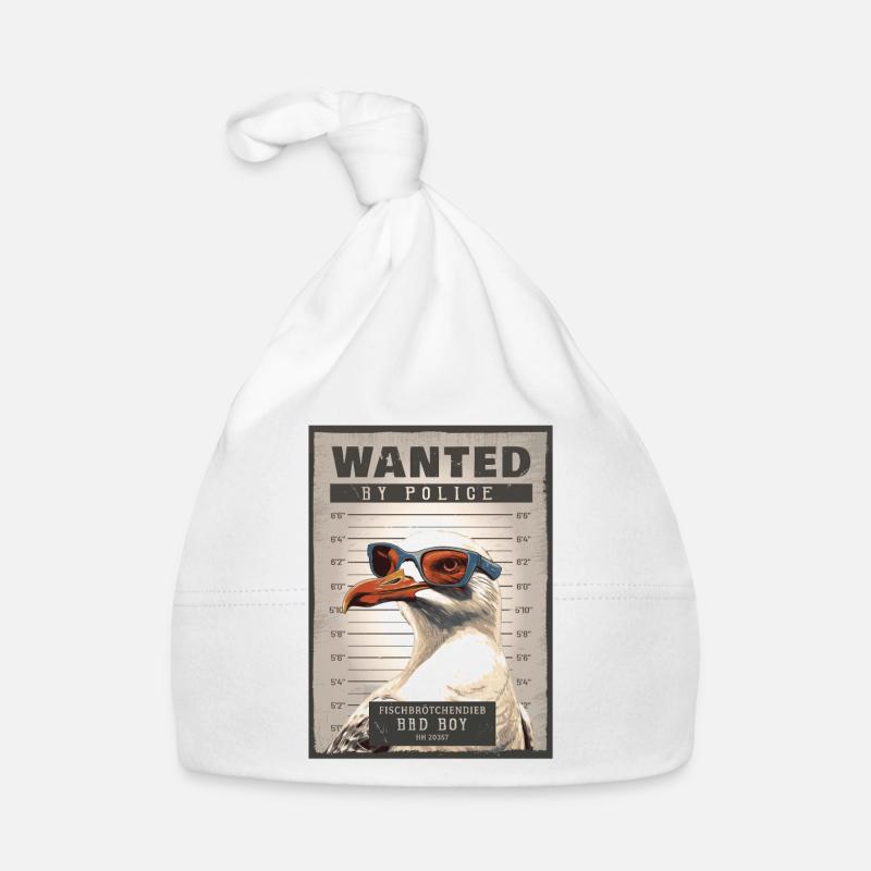 Fish Roll Thief Seagull Organic Baby Cap